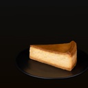 Classic Baked Cheesecake-slice