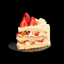 Strawberry Fresh Cream Cake-slice